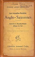 LES NOUVELLES SOCIETES ANGLO-SAXONNES, Australie - Nouvelle-Z&eacute;lande - Afrique du Sud