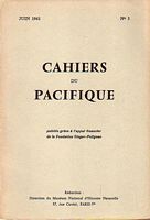 CAHIERS DU PACIFIQUE - NUMERO 3