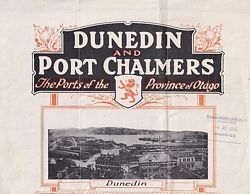 DUNEDIN AND PORT CHALMERS, The Ports of the Province of Otago
