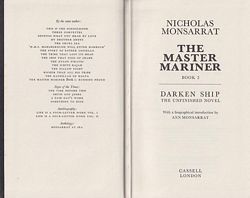 THE MASTER MARINER  Book 2 - Darken Ship, The Unfinished Novel