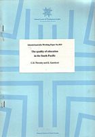 THE QUALITY OF EDUCATION IN THE SOUTH PACIFIC