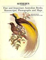 FINE AND IMPORTANT AUSTRALIAN BOOKS AND MANUSCRIPT, PHOTOGRAPHS AND MAPS