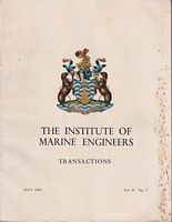 MARINE APPLICATIONS OF STIRLING CYCLE REFRIGERATORS  (in Transactions of the Institute of Marine Engineers 6 Volume 81, No. 7, July 1969)
