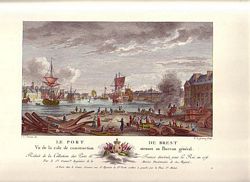 LE PORT DE BREST, Vu de la cale de construction atenant au Bureau g&eacute;n&eacute;ral