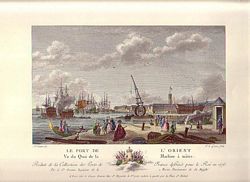 LE PORT DE L'ORIENT, Vu du Quai de la Machine &agrave; m&acirc;ter
