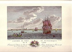 L' ENTREE DU PORT DE DUNKERQUE, Vue de la Rade