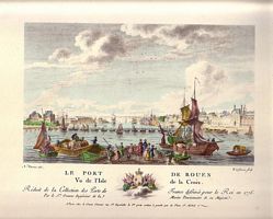 LE PORT DE ROUEN, Vu de l'Isle de la Croix