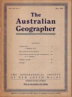 AUSTRAL-ASIA (in THE AUSTRALIAN GEOGRAPHER - Vol III, No.4, May, 1938)