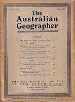THE AUSTRALIAN GEOGRAPHER, Vol.III, No.1, May 1936