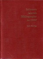 SOLOMON ISLANDS BIBLIOGRAPHY TO 1980