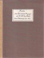 NOTE sur les r&eacute;cents Voyages du Dr. H. Ten Kate, dans l'Am&eacute;rique du Sud