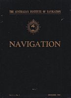 NAVIGATION:  the Journal of the Australian Institute of Navigation - Vol. 3, No. 1