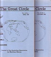 THE GREAT CIRCLE: Journal of the Australian Association for Maritime History -  Volume 10, Nos. 1 & 2, 1988