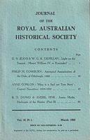 THE ATTEMPTED ASSASSINATION OF THE DUKE OF EDINBURGH, 1868  (RAHS - Vol. 55, Part 1, March 1969)