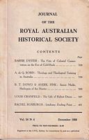 JOURNAL OF THE ROYAL AUSTRALIAN HISTORICAL SOCIETY - Vol. 54, Part 4, December 1968