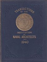TRANSACTIONS OF THE INSTITUTION OF NAVAL ARCHITECTS.  Volume LXXXII - 1940