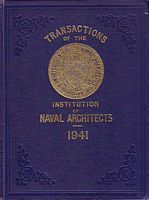 TRANSACTIONS OF THE INSTITUTION OF NAVAL ARCHITECTS.  Volume 83 - 1941