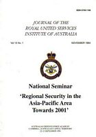 JOURNAL OF THE ROYAL UNITED SERVICES INSTITUTE OF AUSTRALIA - Volume 15, No. 1