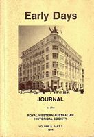 WESTERN AUSTRALIA'S CHINESE IMMIGRATION POLICY & SOME SOCIO-ECONOMIC ASPECTS OF THE CHINESE COMMUNITY IN PERTH 1900-1920  (in Early Days - Volume 9, Part 2)
