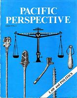 PACIFIC PERSPECTIVE  - Journal of the South Pacific Social Sciences Association:  Volume 9, No. 2  1980