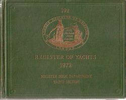 LLOYD'S REGISTER OF YACHTS  1972