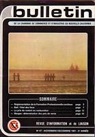 BULLETIN de la Chambre de Commerce et d' Industrie de Nouvelle-Cal&eacute;donie - No. 57