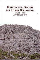 BULLETIN DE LA SOCIETE DES ETUDES OCEANIENNES, No. 315 / 316:  GAMBIER