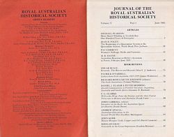 SHORE-BASED WHALING AT TWOFOLD BAY: One Hundred Years of Enterprise  (in Journal of the RAHS - Volume 71, Part 1, June 1985}