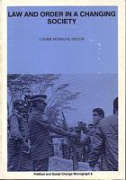 LAW AND ORDER IN A CHANGING SOCIETY