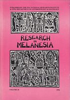 RESEARCH IN MELANESIA - Volume 20, 1996