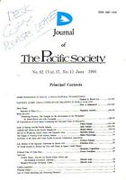 JOURNAL OF THE PACIFIC SOCIETY - No. 62