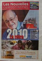RETRO 2010 - LE JOURNAL DE L' ANNEE 2010  (in Les Nouvelles Cal&eacute;doniennes)