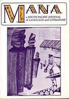 MANA, A South Pacific Journal of Language and Literature:  Volume 10, No. 2