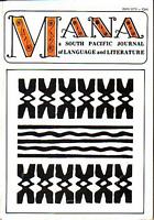 MANA, A South Pacific Journal of Language and Literature:  Volume 9, No. 1 - FIJI ISSUE