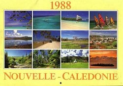 CALENDRIER / CALENDAR 1988 - NOUVELLE-CALEDONIE