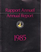 CAMEROON NATIONAL PORTS AUTHORITY / OFFICE NATIONAL DES PORTS DU CAMEROUN - ANNUAL REPORT / RAPPORT ANNUEL 1985