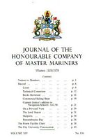 JOURNAL OF THE HONOURABLE COMPANY OF MASTER MARINERS - Volume XIV, No. 156, Winter 1978/1979