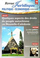 REVUE JURIDIQUE POLITIQUE ET ECONOMIQUE DE NOUVELLE-CALEDONIE.  No. 18
