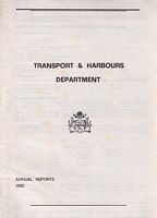 GUYANA - TRANSPORT & HARBOURS DEPARTMENT, Annual Reports 1980