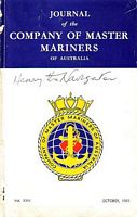 JOURNAL OF THE COMPANY OF MASTER MARINERS OF AUSTRALIA - Volume XXV, October 1961