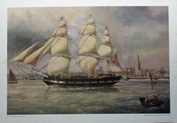 Windjammer: Barque MARY BIBBY  (colour print)