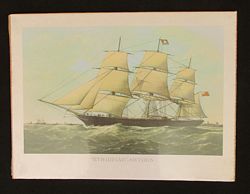 Windjammer:  "ETHIOPIAN", 838 TONS  (colour print)