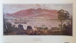 HOBART, 1886  (colour print)