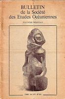 BULLETIN DE LA SOCIETE DES ETUDES OCEANIENNES - No. 186
