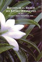 BULLETIN DE LA SOCIETE DES ETUDES OCEANIENNES - No. 313