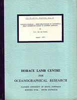 MARGINAL PLATEAUS: Their Relationship to Continental Shelf Sedimentary BASINS IN  SOUTHERN AUSTRALIA - Research Paper No. 12, "Horace Lamb Centre for Oceanographical Research"