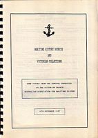 MARITIME HISTORY SOURCES AND VICTORIAN COLLECTIONS
