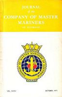 JOURNAL OF THE COMPANY OF MASTER MARINERS OF AUSTRALIA - Volume XXXV, October 1971