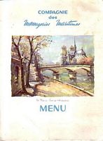 M/V POLYNESIE- MENU : Collection "Views of France"