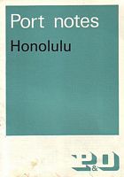 P&O PORT NOTES:  HONOLULU